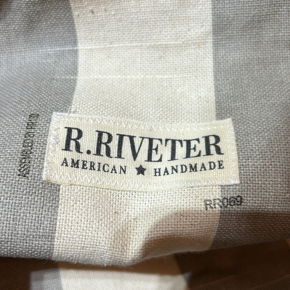 R.RIVETER Crossbody Bag Leather Strap & Bottom Military Handcrafted - Picture 3 of 14